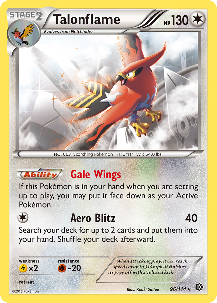 Talonflame (96/114) [XY: Steam Siege] | I Want That Stuff Brandon