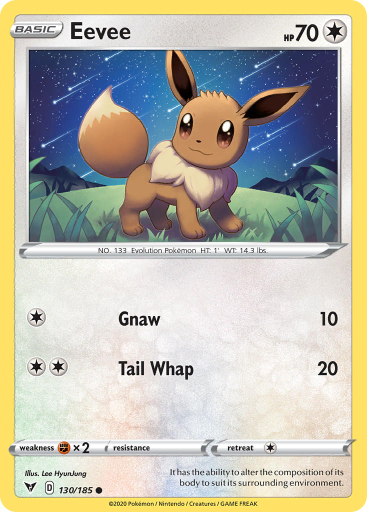 Eevee (130/185) [Sword & Shield: Vivid Voltage] | I Want That Stuff Brandon