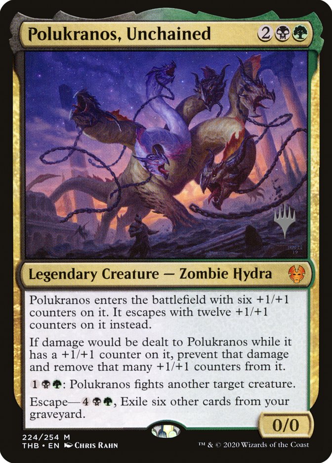 Polukranos, Unchained (Promo Pack) [Theros Beyond Death Promos] | I Want That Stuff Brandon