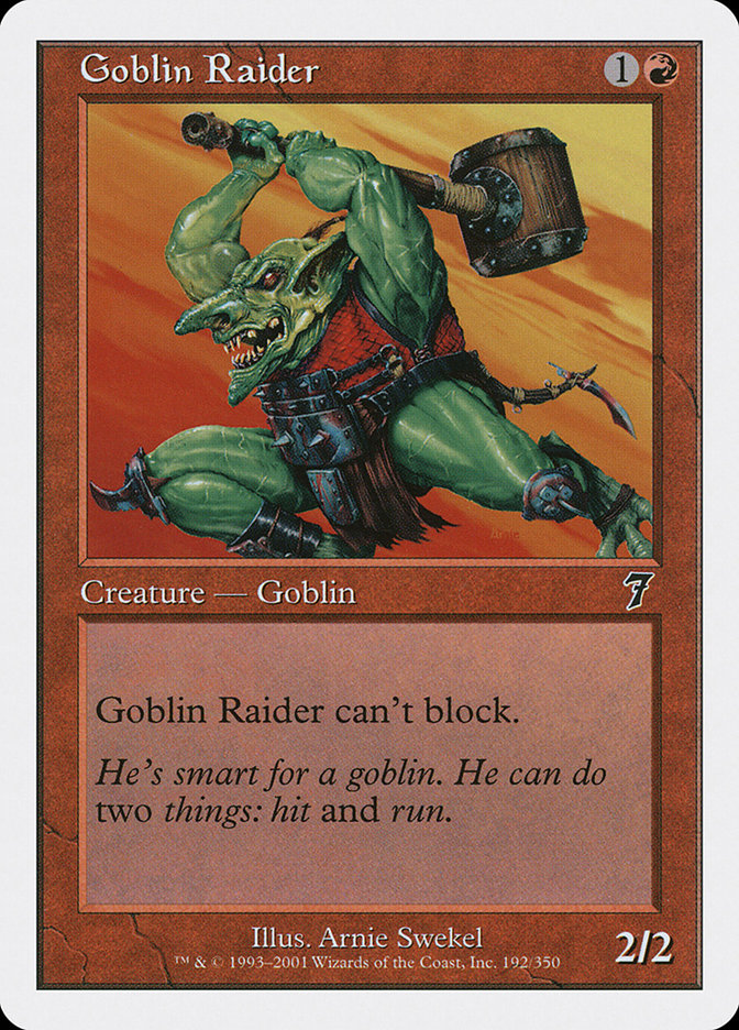 Goblin Raider [Seventh Edition] | I Want That Stuff Brandon