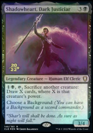 Shadowheart, Dark Justiciar [Commander Legends: Battle for Baldur's Gate Prerelease Promos] | I Want That Stuff Brandon