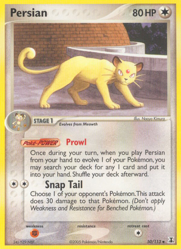 Persian (50/113) [EX: Delta Species] | I Want That Stuff Brandon