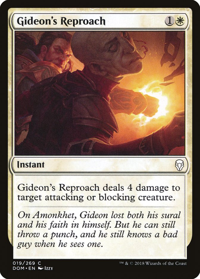 Gideon's Reproach [Dominaria] | I Want That Stuff Brandon