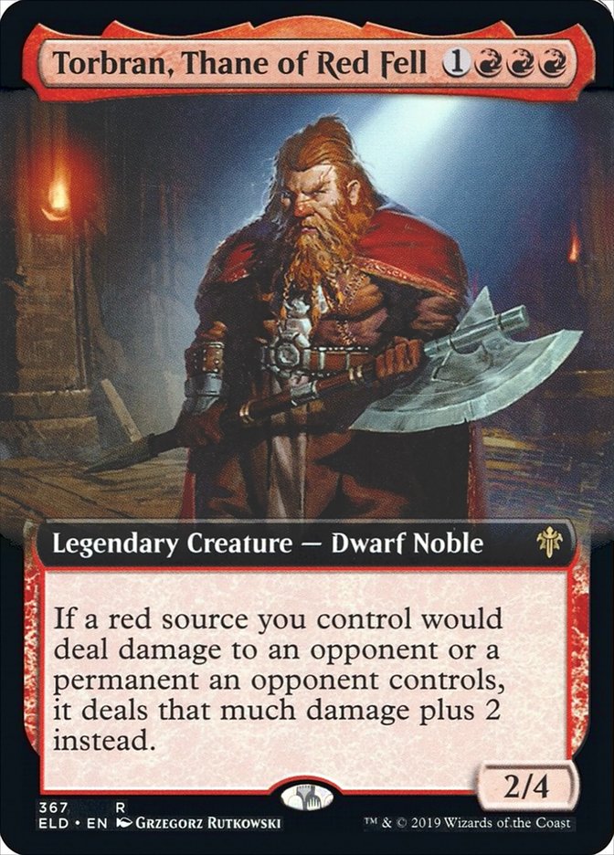 Torbran, Thane of Red Fell (Extended Art) [Throne of Eldraine] | I Want That Stuff Brandon