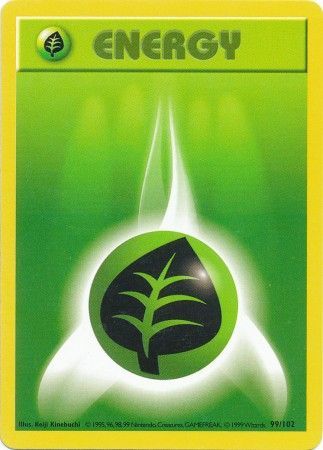 Grass Energy (99/102) [Base Set Shadowless Unlimited] | I Want That Stuff Brandon