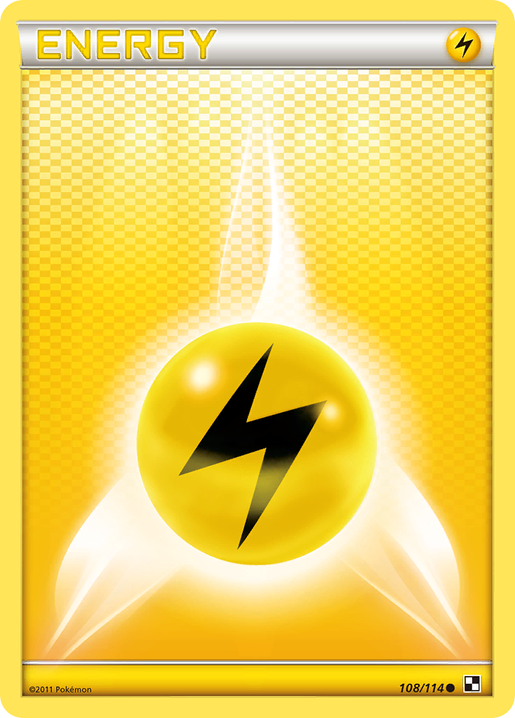 Lightning Energy (108/114) [Black & White: Base Set] | I Want That Stuff Brandon