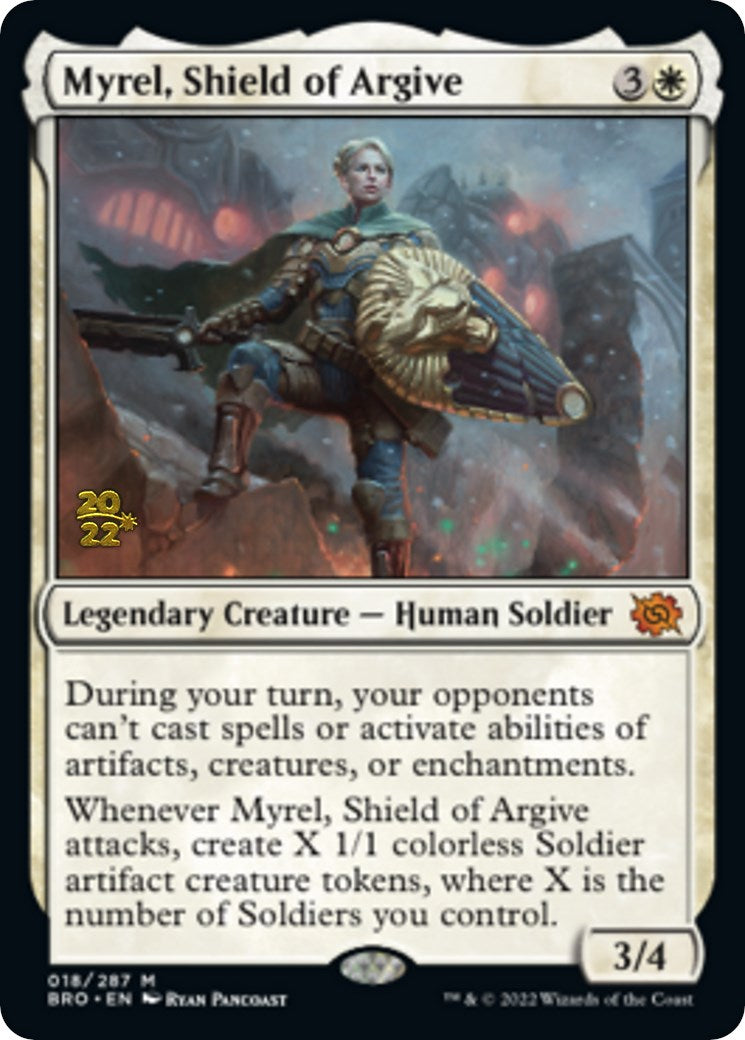 Myrel, Shield of Argive [The Brothers' War Prerelease Promos] | I Want That Stuff Brandon