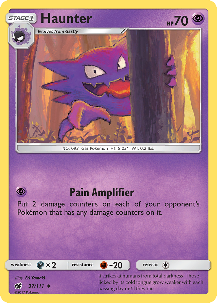 Haunter (37/111) [Sun & Moon: Crimson Invasion] | I Want That Stuff Brandon