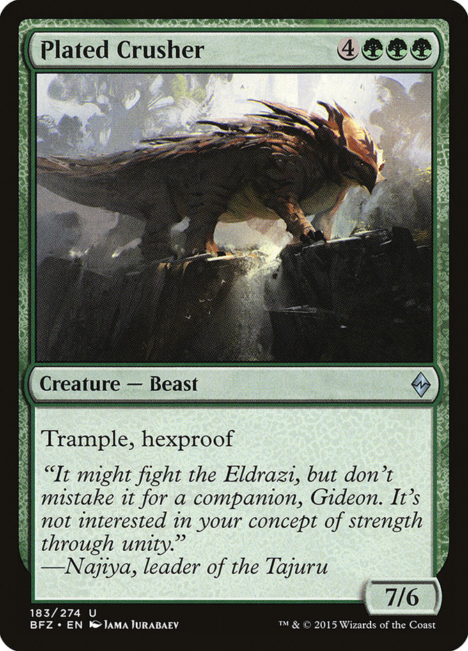 Plated Crusher [Battle for Zendikar] | I Want That Stuff Brandon