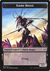 Faerie Rogue // Rat Double-Sided Token [Zendikar Rising Commander Tokens] | I Want That Stuff Brandon