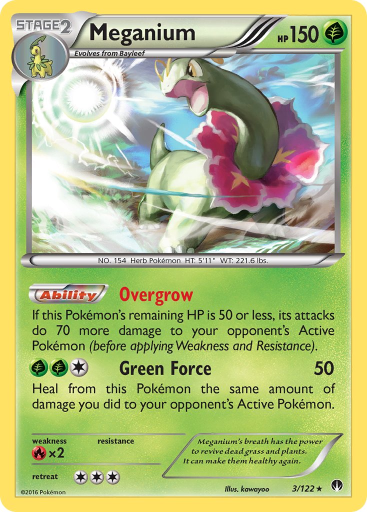 Meganium (3/122) (Cosmos Holo) (Blister Exclusive) [XY: BREAKpoint] | I Want That Stuff Brandon