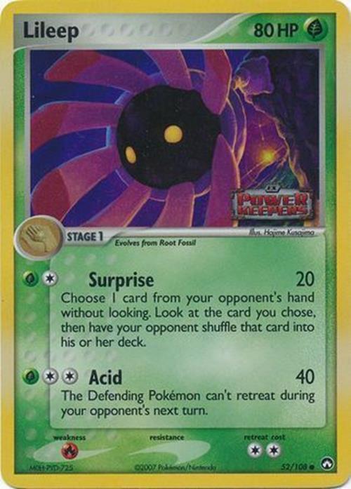 Lileep (52/108) (Stamped) [EX: Power Keepers] | I Want That Stuff Brandon