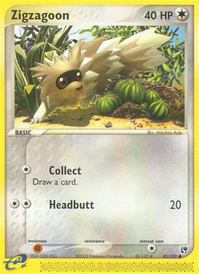 Zigzagoon (85/100) [EX: Sandstorm] | I Want That Stuff Brandon