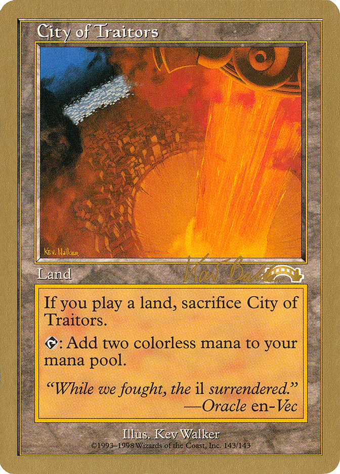 City of Traitors (Kai Budde) [World Championship Decks 1999] | I Want That Stuff Brandon