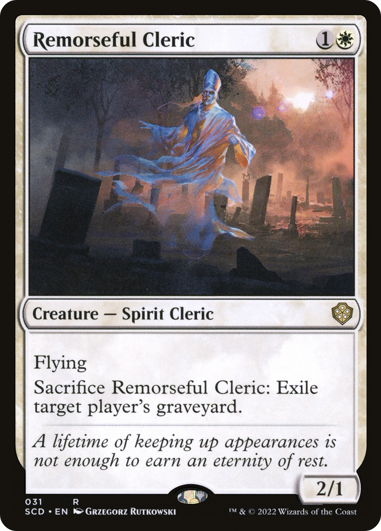 Remorseful Cleric [Starter Commander Decks] | I Want That Stuff Brandon