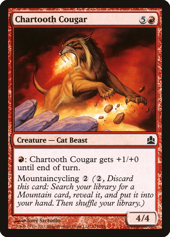 Chartooth Cougar [Commander 2011] | I Want That Stuff Brandon