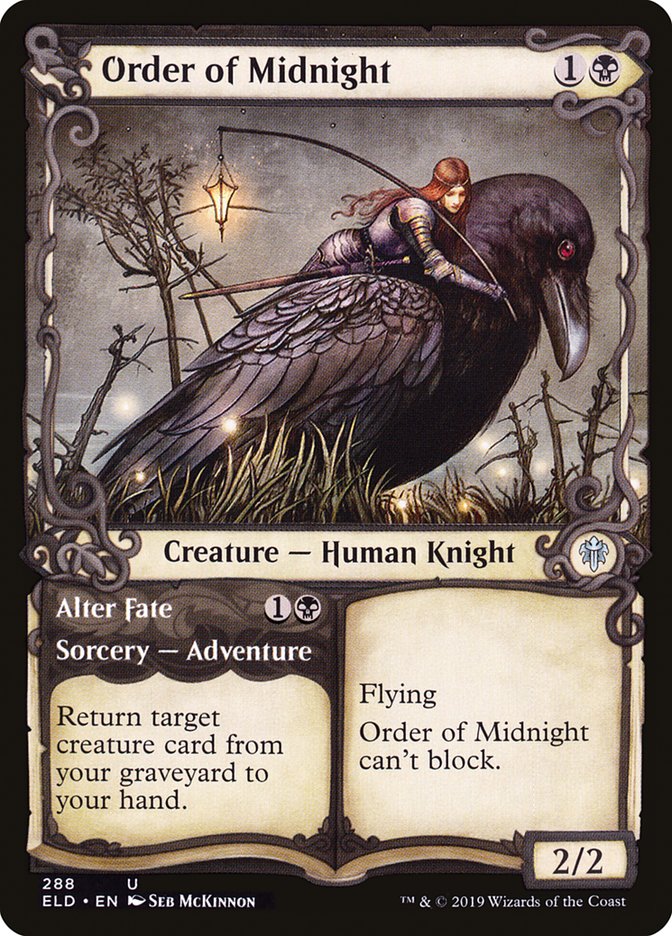 Order of Midnight // Alter Fate (Showcase) [Throne of Eldraine] | I Want That Stuff Brandon