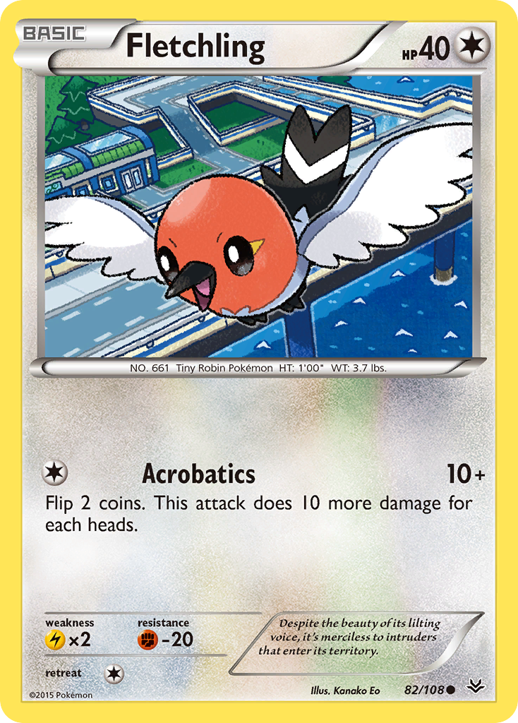 Fletchling (82/108) [XY: Roaring Skies] | I Want That Stuff Brandon