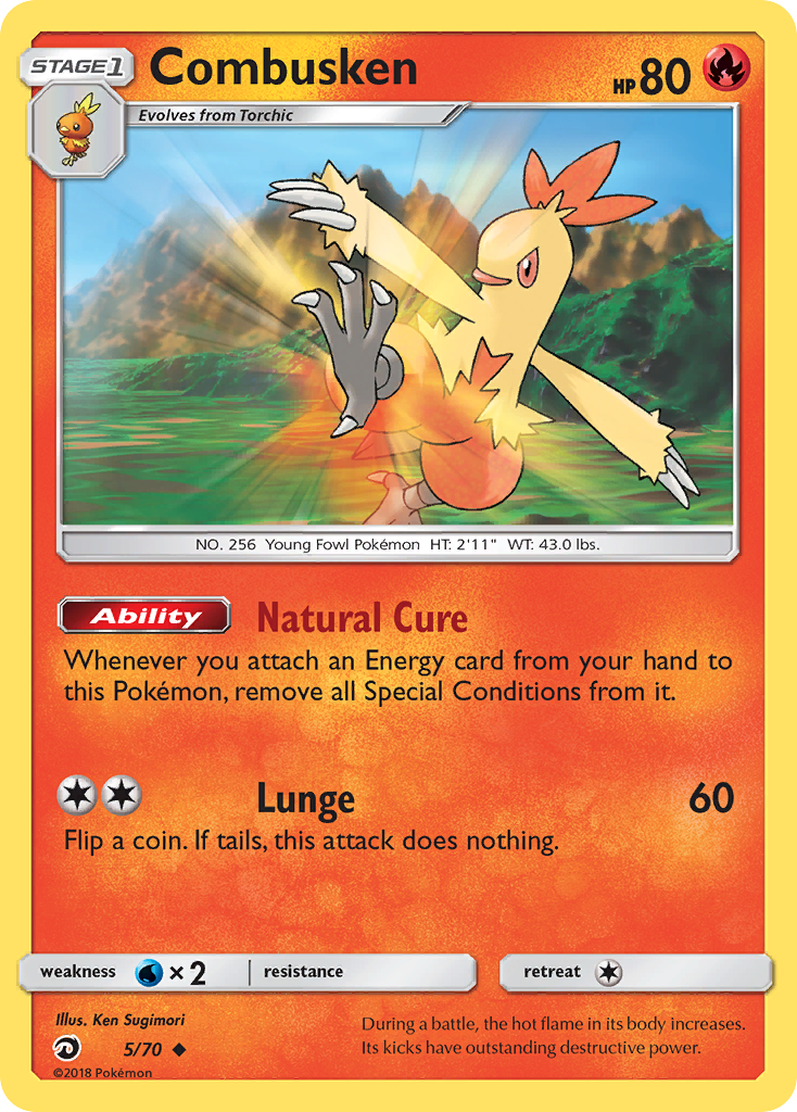 Combusken (5/70) [Sun & Moon: Dragon Majesty] | I Want That Stuff Brandon