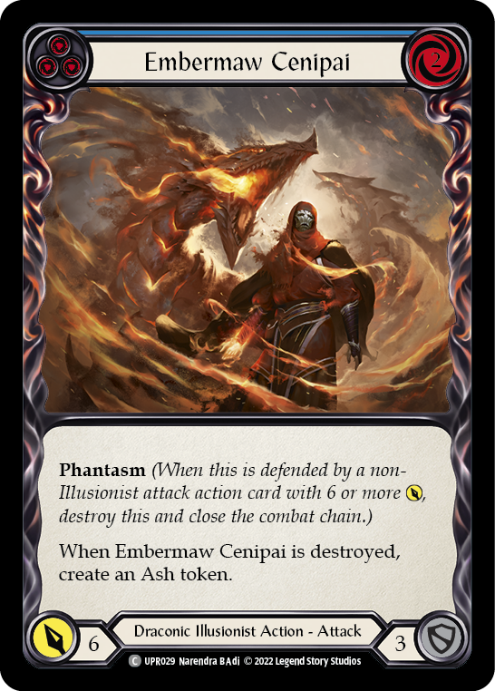 Embermaw Cenipai (Blue) [UPR029] (Uprising)  Rainbow Foil | I Want That Stuff Brandon