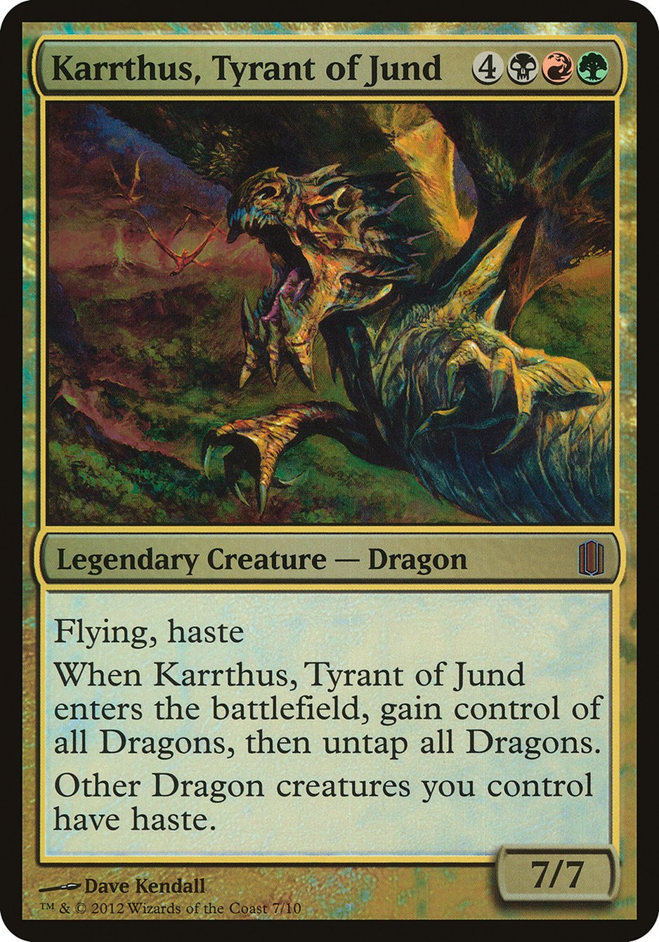 Karrthus, Tyrant of Jund (Oversized) [Commander's Arsenal Oversized] | I Want That Stuff Brandon