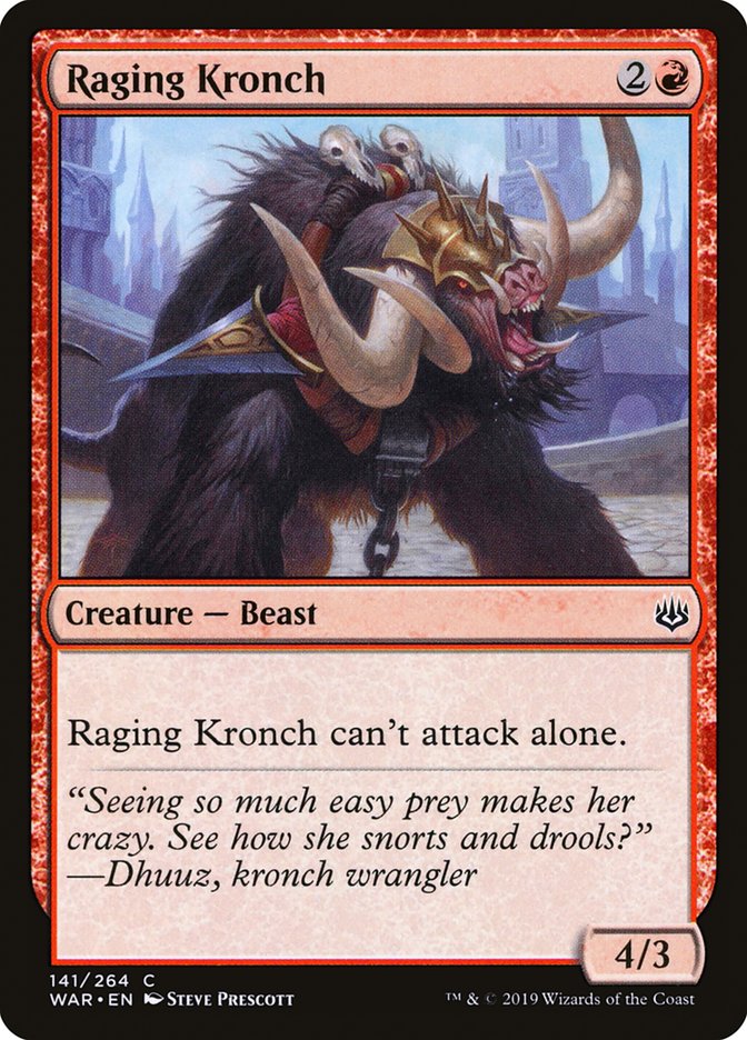 Raging Kronch [War of the Spark] | I Want That Stuff Brandon
