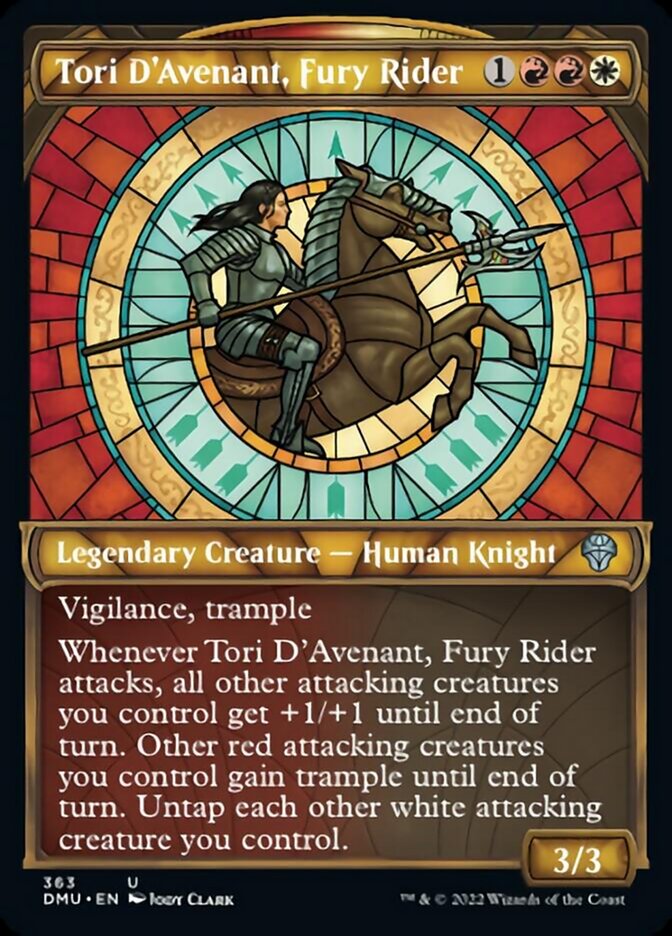 Tori D'Avenant, Fury Rider (Showcase Textured) [Dominaria United] | I Want That Stuff Brandon