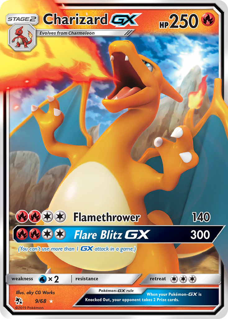 Charizard GX (9/68) [Sun & Moon: Hidden Fates] | I Want That Stuff Brandon