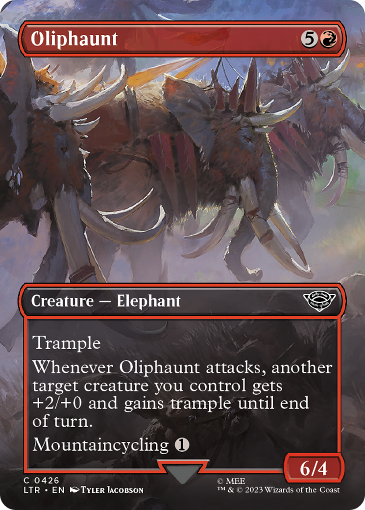 Oliphaunt (Borderless Alternate Art) [The Lord of the Rings: Tales of Middle-Earth] | I Want That Stuff Brandon