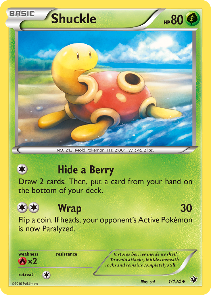 Shuckle (1/124) [XY: Fates Collide] | I Want That Stuff Brandon