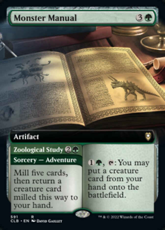 Monster Manual // Zoological Study (Extended Art) [Commander Legends: Battle for Baldur's Gate] | I Want That Stuff Brandon