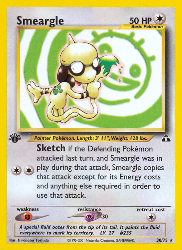 Smeargle (30/75) [Neo Discovery 1st Edition] | I Want That Stuff Brandon