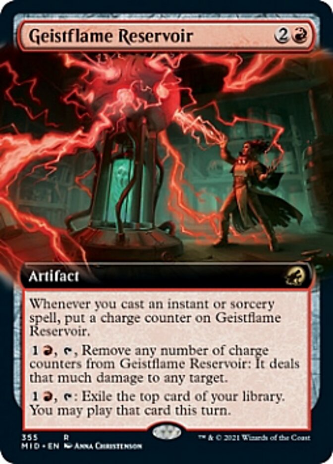 Geistflame Reservoir (Extended Art) [Innistrad: Midnight Hunt] | I Want That Stuff Brandon