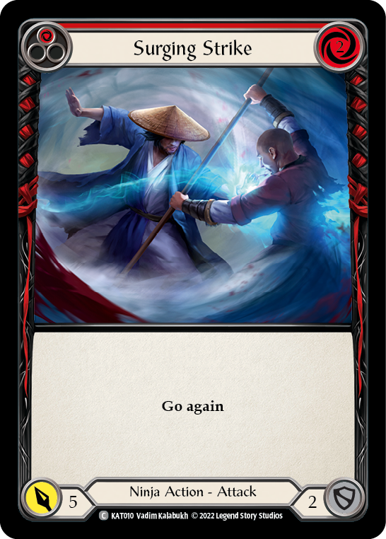Surging Strike (Red) [KAT010] (Outsiders Katsu Blitz Deck) | I Want That Stuff Brandon