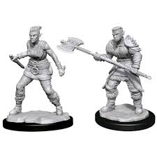 D&D Nolzur's Marvelous Primed Fermale Orc Barbarian Miniature | I Want That Stuff Brandon