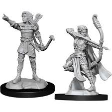 D&D Nolzur's Marvelous Primed Female Elf Ranger Miniature | I Want That Stuff Brandon