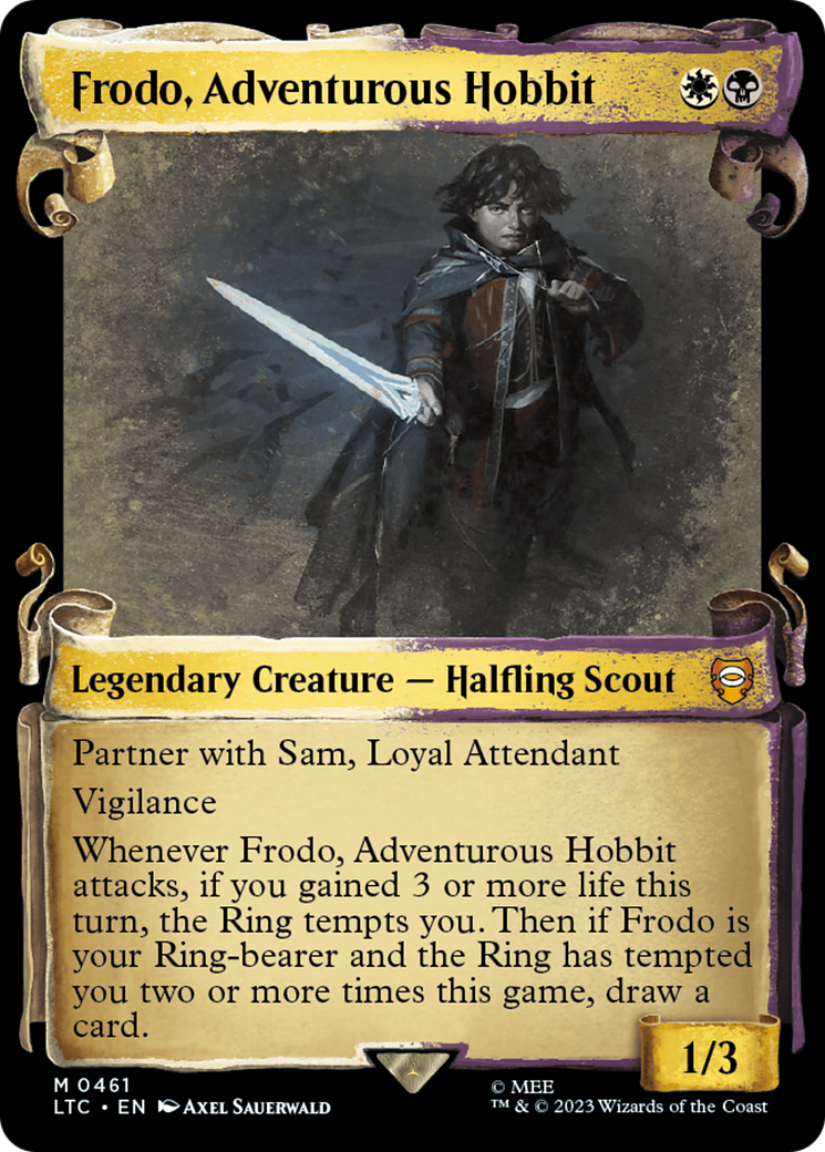 Frodo, Adventurous Hobbit [The Lord of the Rings: Tales of Middle-Earth Commander Showcase Scrolls] | I Want That Stuff Brandon