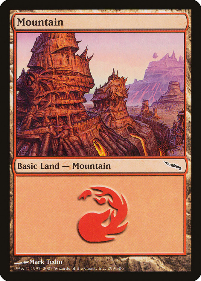 Mountain (299) [Mirrodin] | I Want That Stuff Brandon