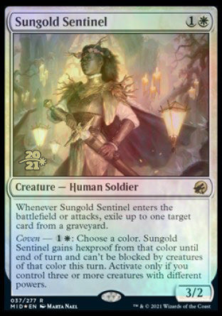 Sungold Sentinel [Innistrad: Midnight Hunt Prerelease Promos] | I Want That Stuff Brandon