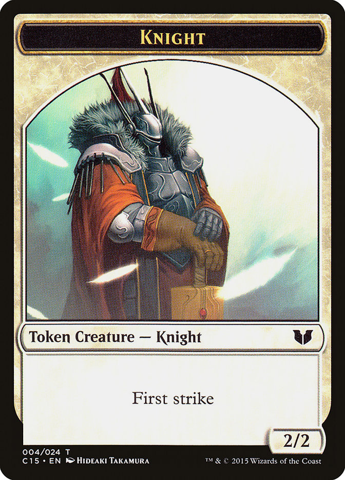 Knight (004) // Elemental Shaman Double-Sided Token [Commander 2015 Tokens] | I Want That Stuff Brandon