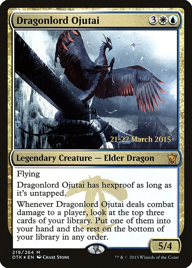 Dragonlord Ojutai [Dragons of Tarkir Prerelease Promos] | I Want That Stuff Brandon