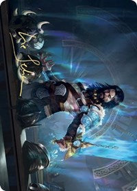 Halvar, God of Battle Art Card (Gold-Stamped Signature) [Kaldheim Art Series] | I Want That Stuff Brandon