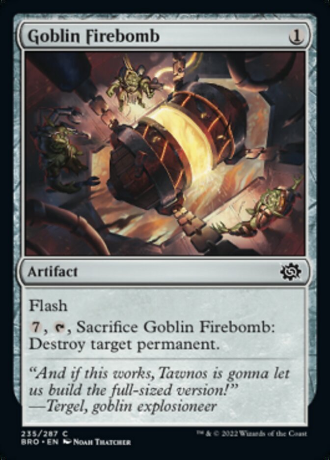 Goblin Firebomb [The Brothers' War] | I Want That Stuff Brandon