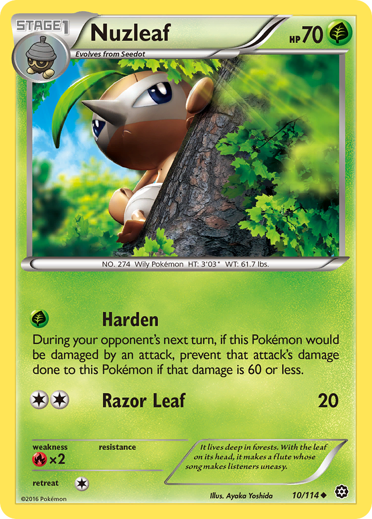 Nuzleaf (10/114) [XY: Steam Siege] | I Want That Stuff Brandon