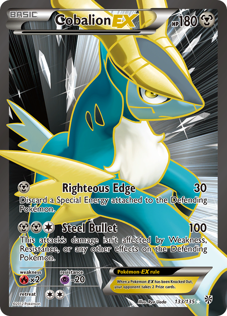 Cobalion EX (133/135) [Black & White: Plasma Storm] | I Want That Stuff Brandon