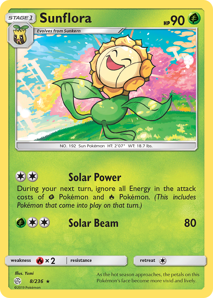 Sunflora (8/236) [Sun & Moon: Cosmic Eclipse] | I Want That Stuff Brandon