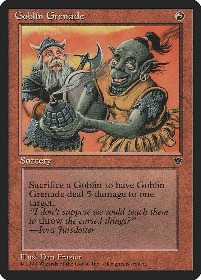 Goblin Grenade (Dan Frazier) [Fallen Empires] | I Want That Stuff Brandon