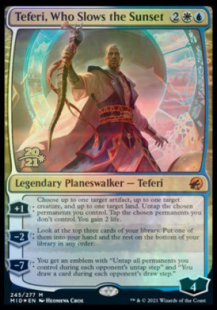 Teferi, Who Slows the Sunset [Innistrad: Midnight Hunt Prerelease Promos] | I Want That Stuff Brandon