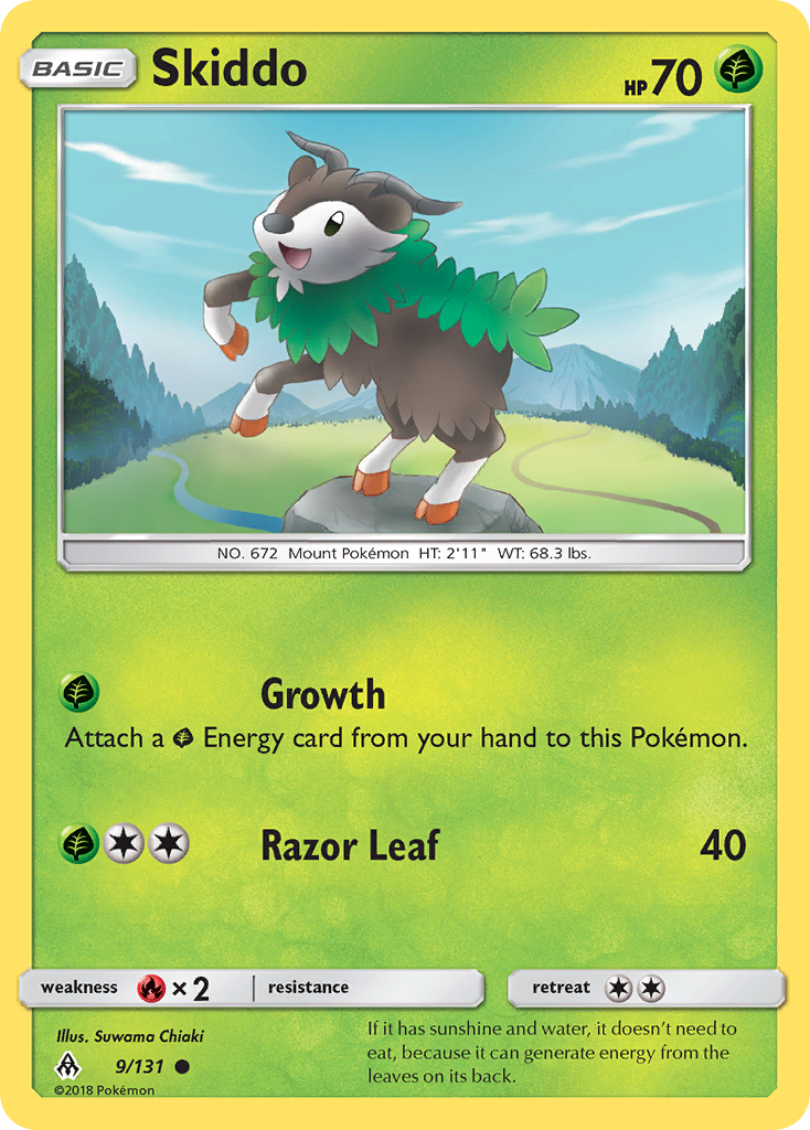 Skiddo (9/131) [Sun & Moon: Forbidden Light] | I Want That Stuff Brandon