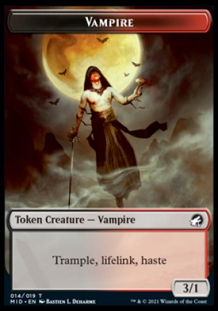 Clue // Vampire Double-Sided Token [Innistrad: Midnight Hunt Tokens] | I Want That Stuff Brandon